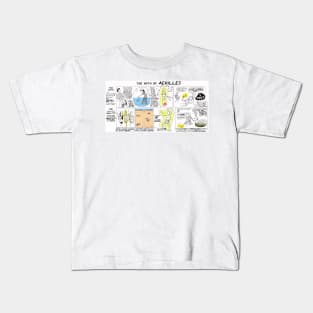 Greek Myth Comix - the Myth and Reality of Achilles Kids T-Shirt